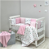 Комплект Baby Design Stars розовый (6 предметов) Маленькая Соня