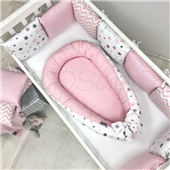 Комплект Baby Design Stars розовый (6 предметов) Маленькая Соня