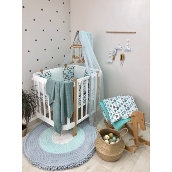 Комплект Слоники к кроватке Sleepy Мама Уложила