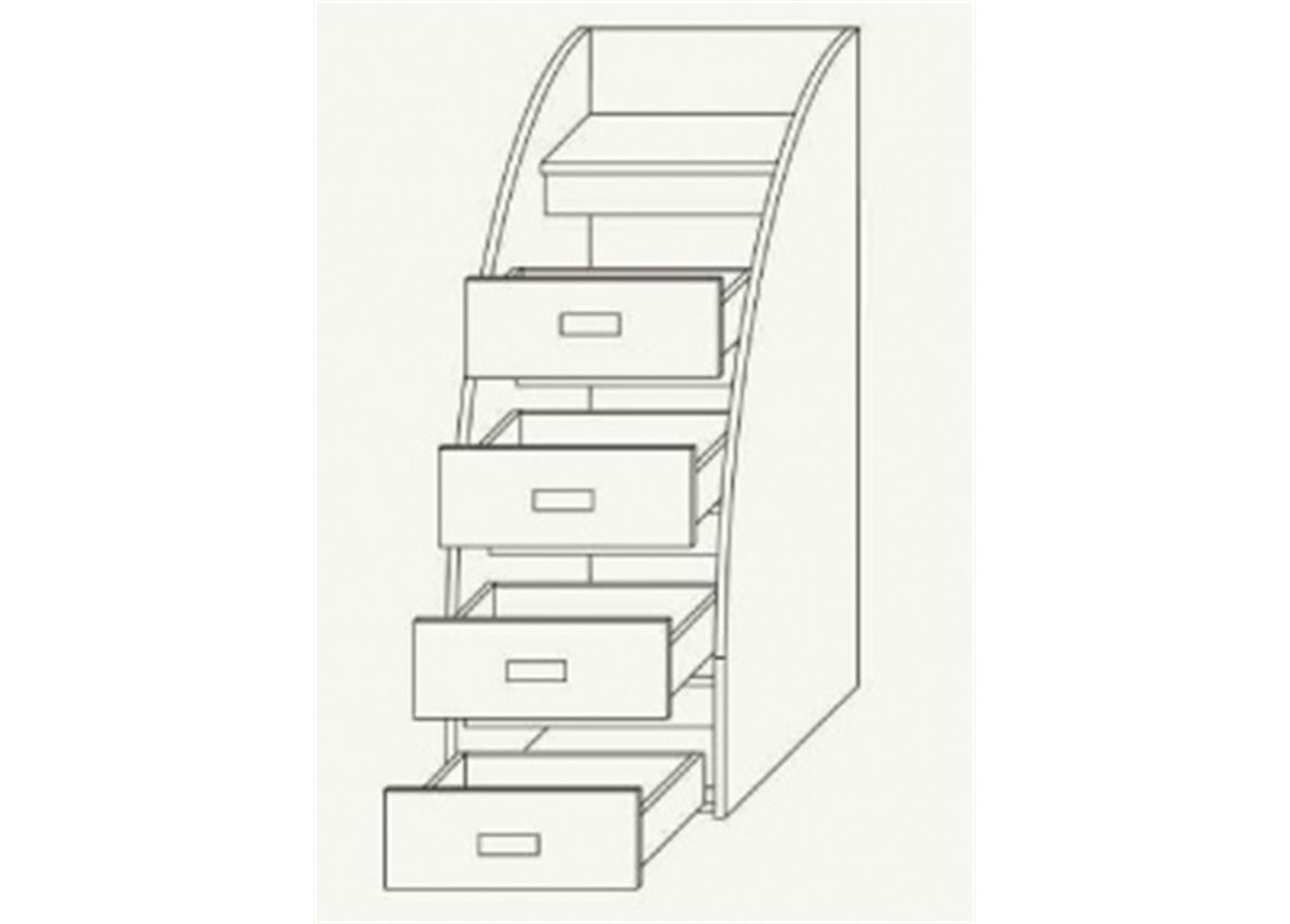 Выдвижной ящик к ступенькам Fmebel 