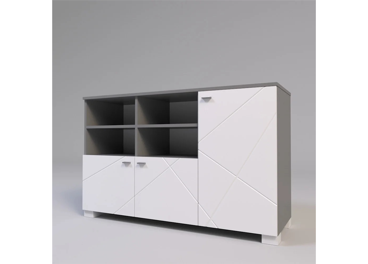 Тумба-комод Х-СКАУТ Санти Мебель 1354х460х850 белый