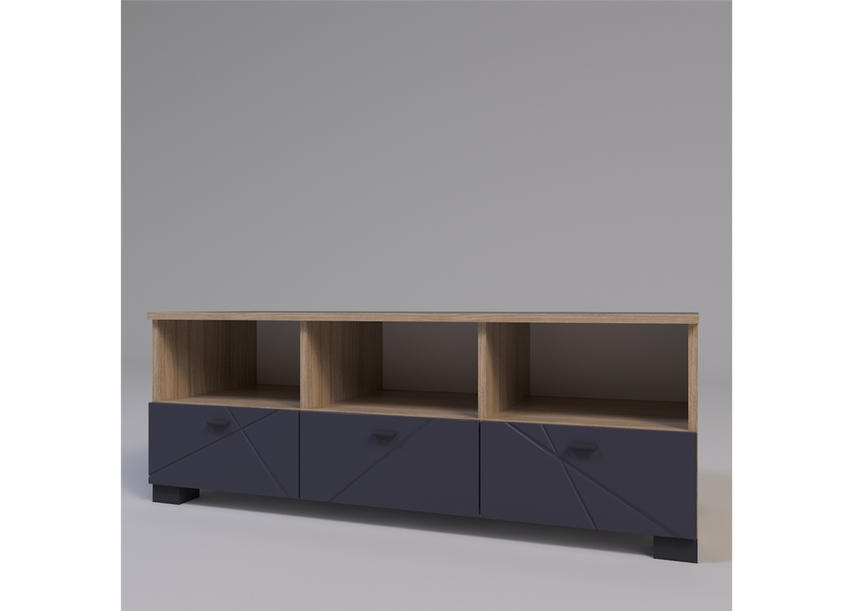 Тумба ТВ Х-Скаут Санти Мебель 1354х460х500 графит