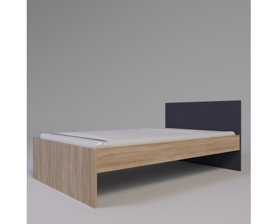 Кровать без ламелей Х-Скаут Санти Мебель графит 120x200