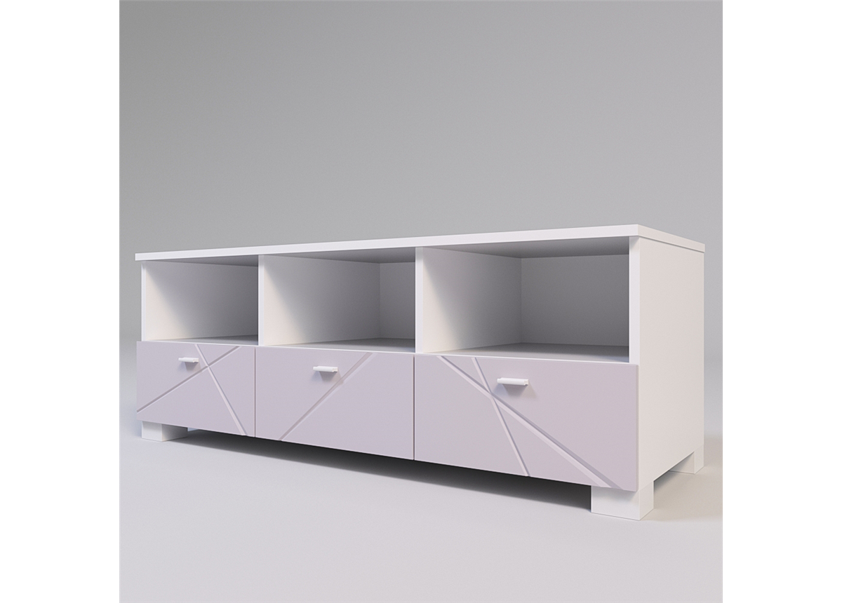 Тумба ТВ Х-Скаут Санти Мебель 1354х460х500 розовый