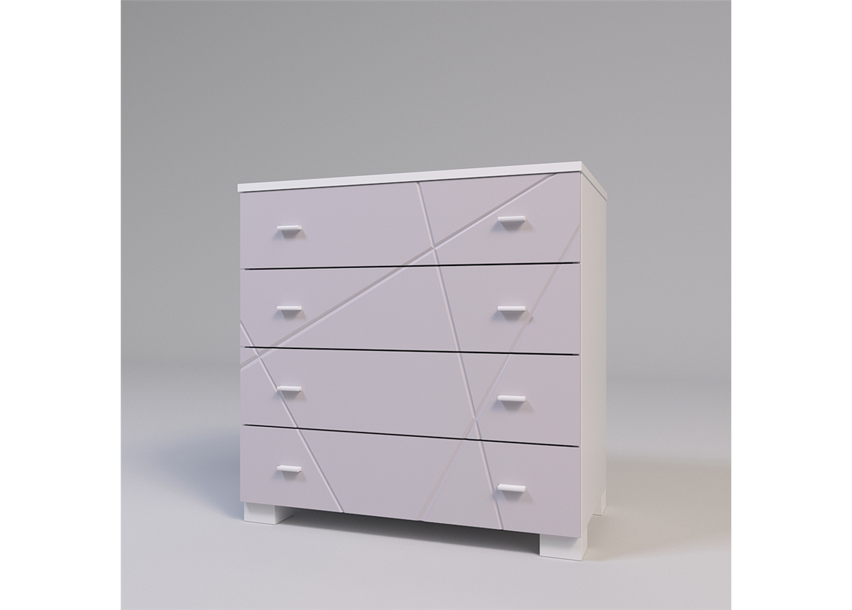 Комод Х-Скаут Санти Мебель 804х460х804 розовый