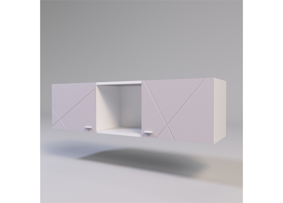 Полка универсальная Х-Скаут Санти Мебель 1350х346х380 розовый