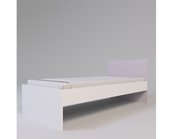 Кровать без ламелей Х-Скаут Санти Мебель розовый 90x200