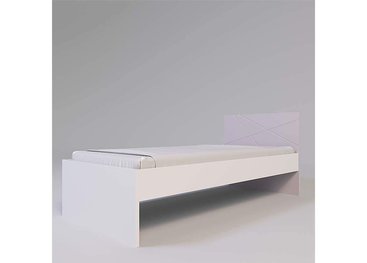 Кровать без ламелей Х-Скаут Санти Мебель розовый 90x200