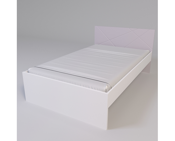 Кровать без ламелей Х-Скаут Санти Мебель розовый 120x200