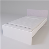 Кровать без ламелей Х-Скаут Санти Мебель розовый 120x200