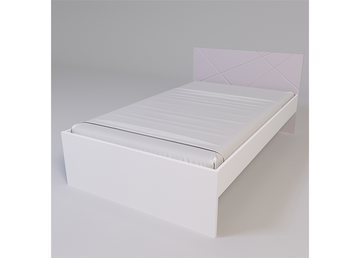 Кровать без ламелей Х-Скаут Санти Мебель розовый 120x200