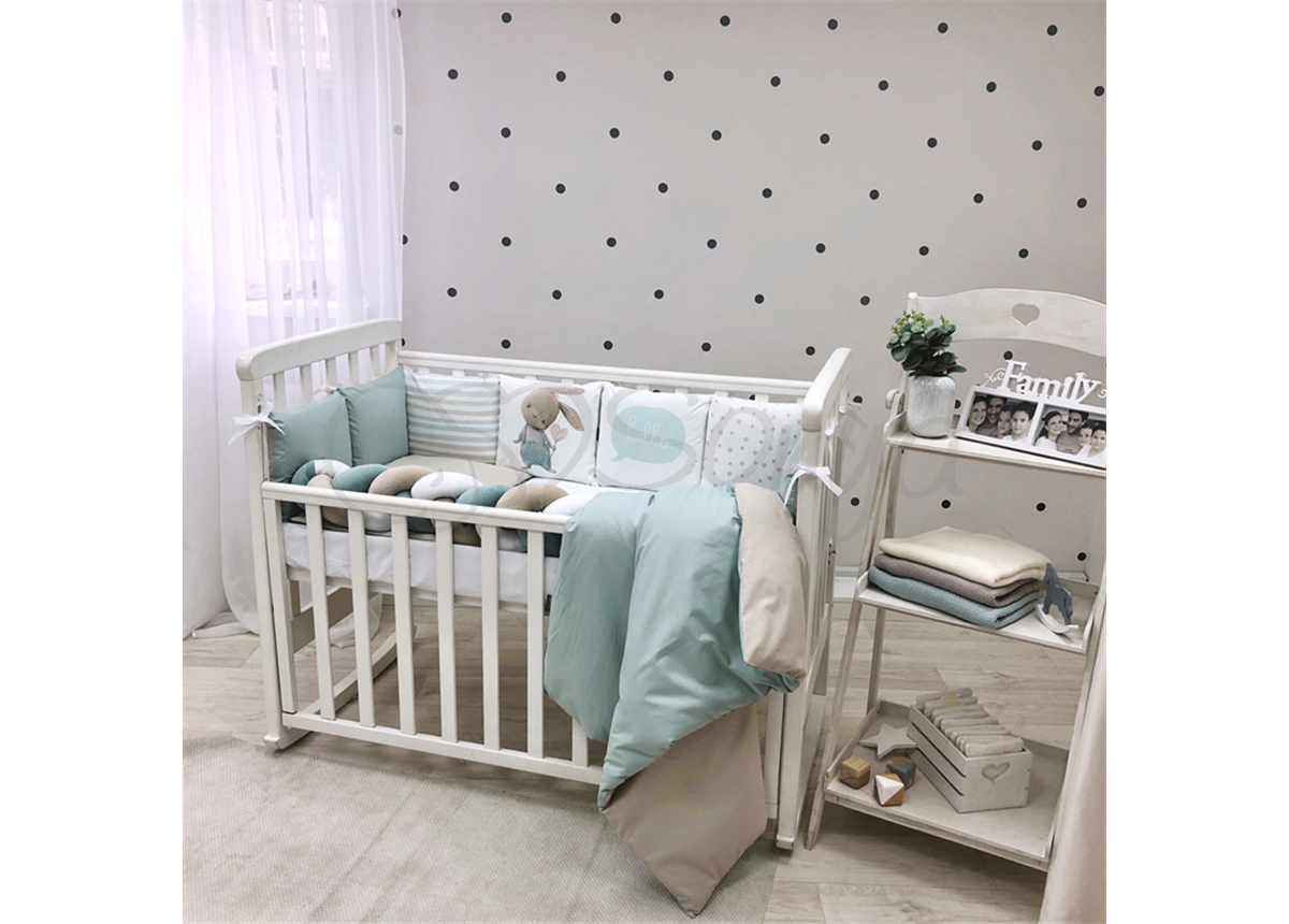 Комплект без балдахина Art Desing + бортик-коса Ку-ку Маленькая Соня