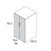 Двухъярусная кровать со шкафом Танзания Fmebel 90x200