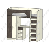 Кровать-чердак Барселона Fmebel 80х190