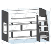 Кровать-чердак Копенгаген Fmebel 80х180