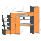 Кровать-чердак Сиэтл Fmebel 80х190