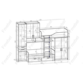 Двухъярусная кровать Брайтон Fmebel 