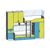 Двухъярусная кровать Брайтон Fmebel 