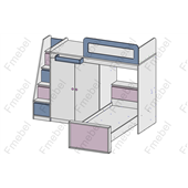 Двухъярусная кровать Огайо Fmebel 80x190