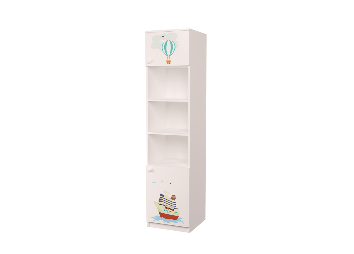 Пенал с дверками Путешествия MebelKon 211x40x50