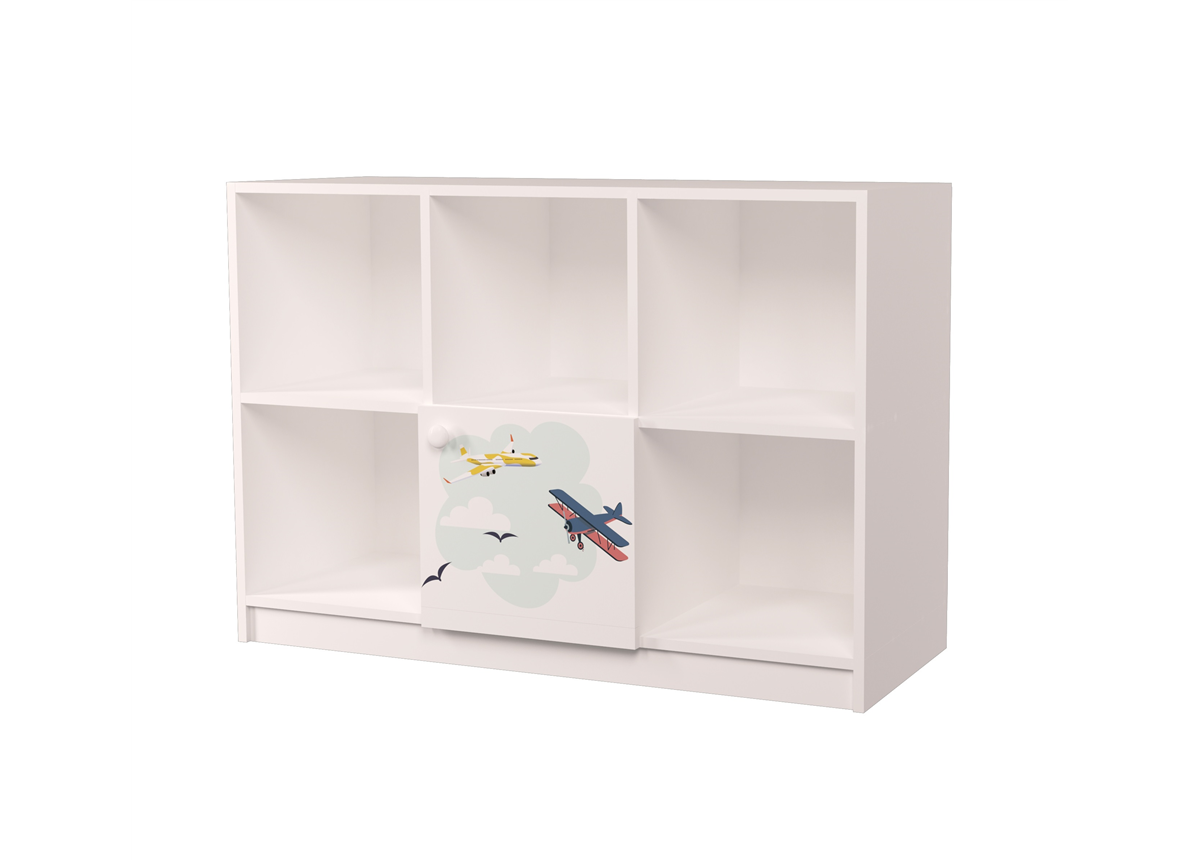 Этажерка с одним фасадом Путешествия MebelKon 85x120x45