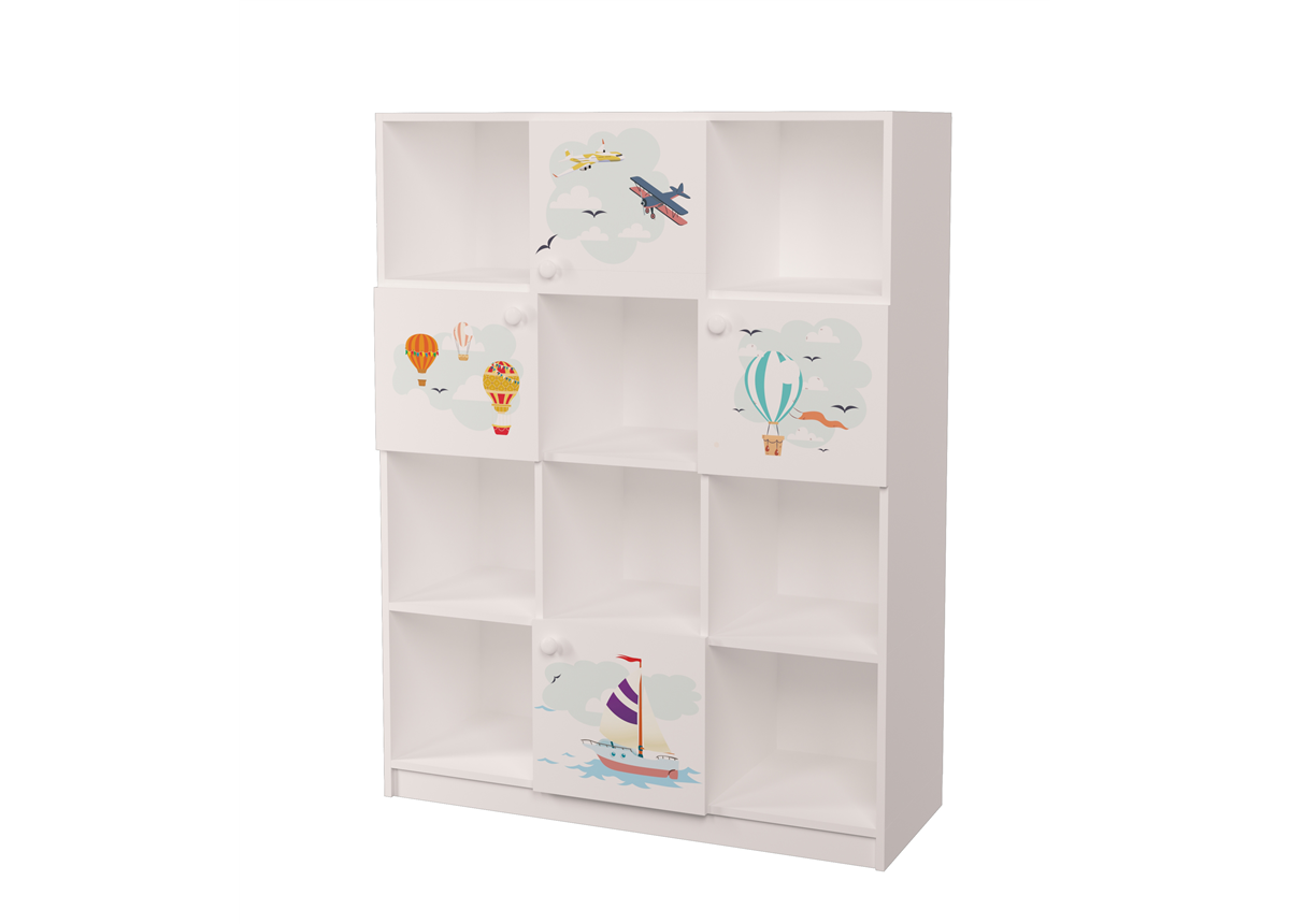 Этажерка на четыре фасада Путешествия MebelKon 160x120x45