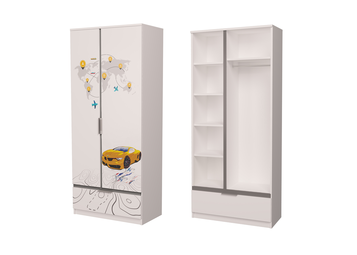 Шкаф БМВ-1 AUTO MebelKon 211x90x50