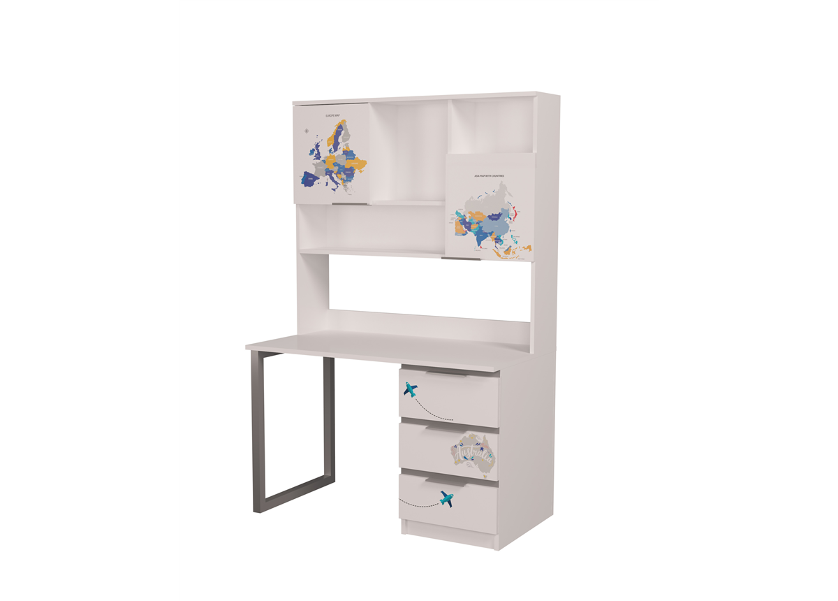 Cтол с надстройкой БМВ-1 AUTO MebelKon 180x120x65