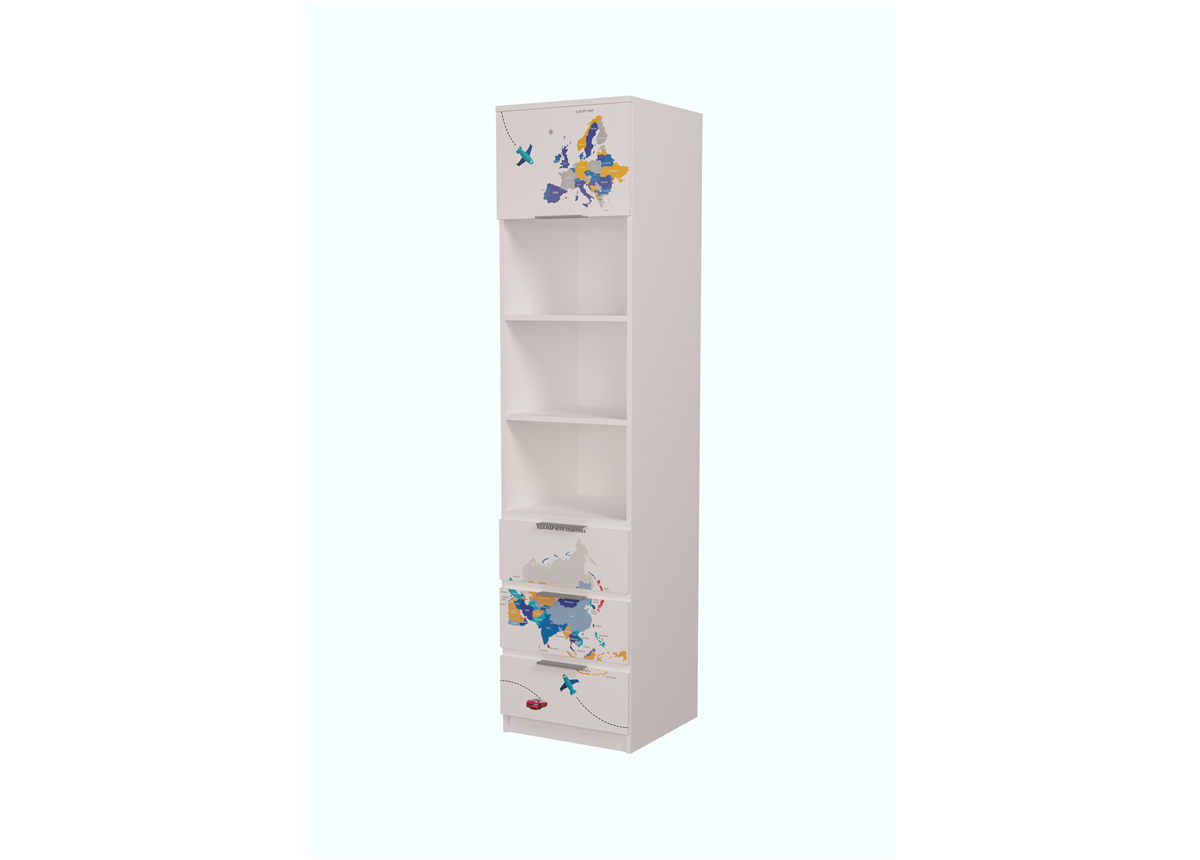 Пенал БМВ с ящиками 2 AUTO MebelKon 211x45x50