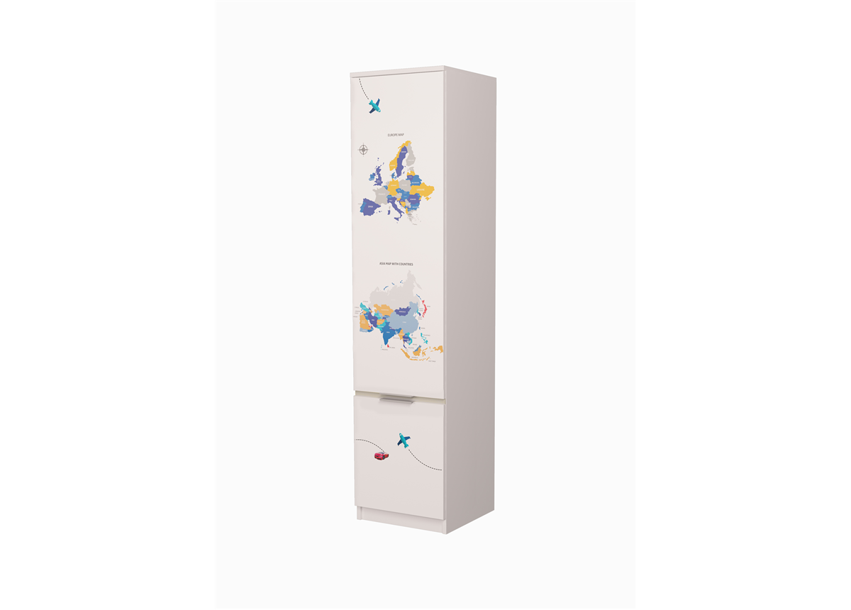 Пенал БМВ-2.4 с высоким фасадом AUTO MebelKon 211x50x50