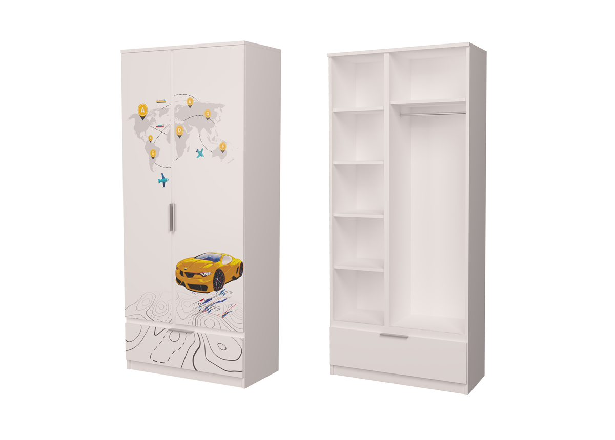 Шкаф БМВ-2 AUTO MebelKon 211x100x50