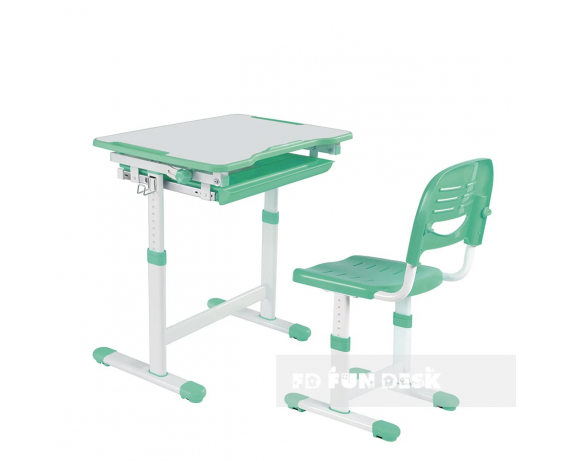 Комплект Fundesk парта + стул трансформер Piccolino Green FunDesk