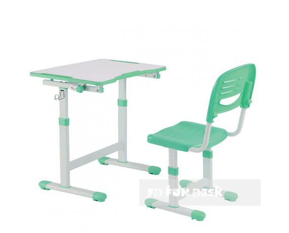 Комплект Fundesk парта + стул трансформер Piccolino II Green FunDesk