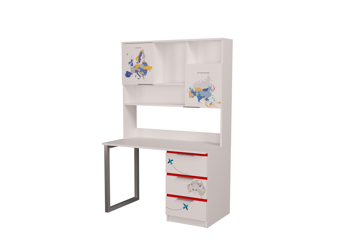 Cтол с надстройкой БМВ-4 AUTO MebelKon 180x120x65