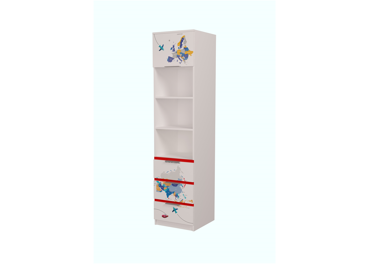 Пенал БМВ с ящиками 4 AUTO MebelKon 211x40x50