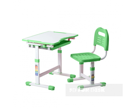 Комплект Fundesk парта + стул трансформер Sole Green FunDesk