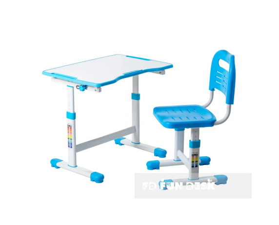 Комплект Fundesk парта + стул трансформер Sole II Blue FunDesk