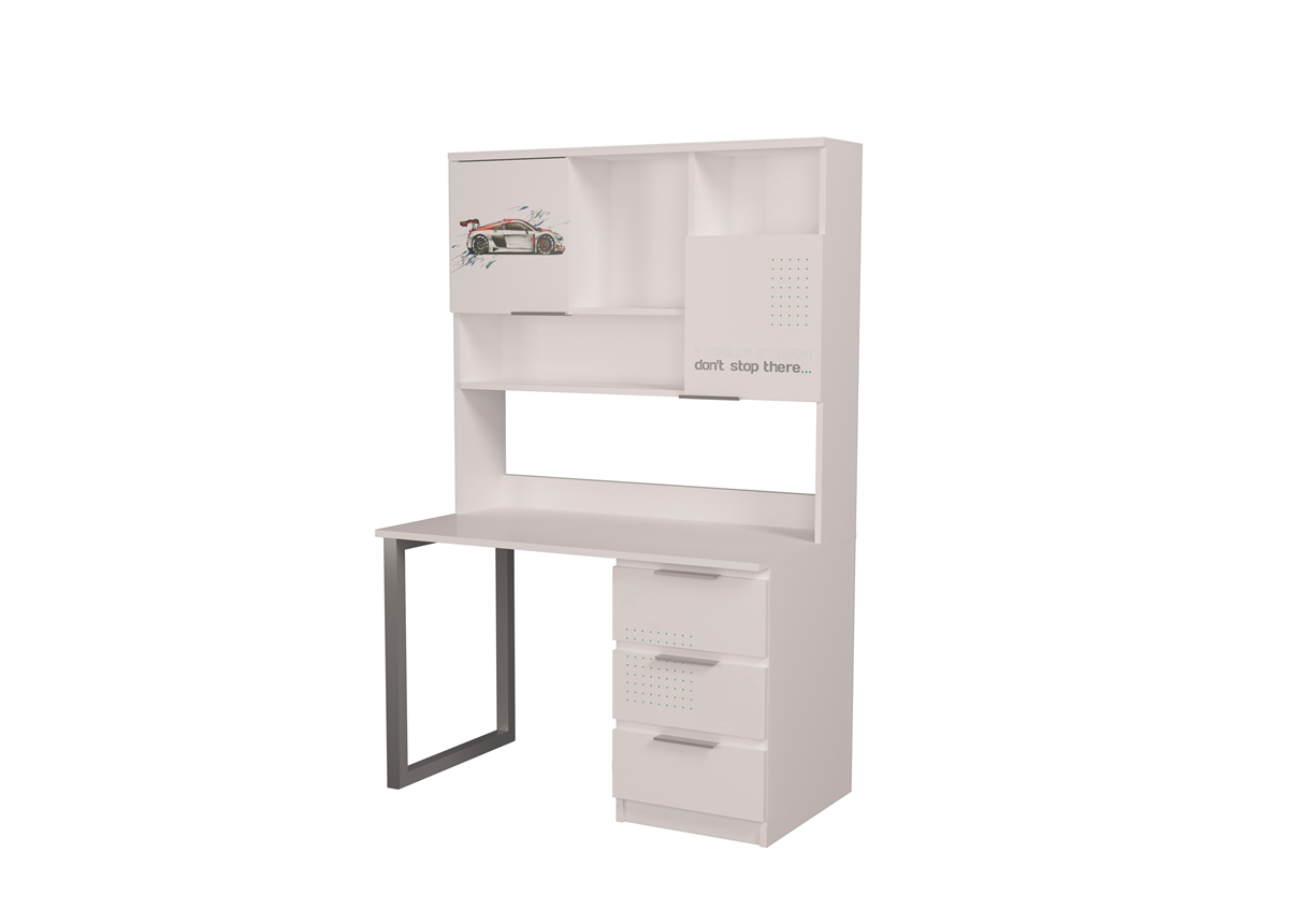 Cтол с надстройкой Ауди-2 AUTO MebelKon 180x120x65