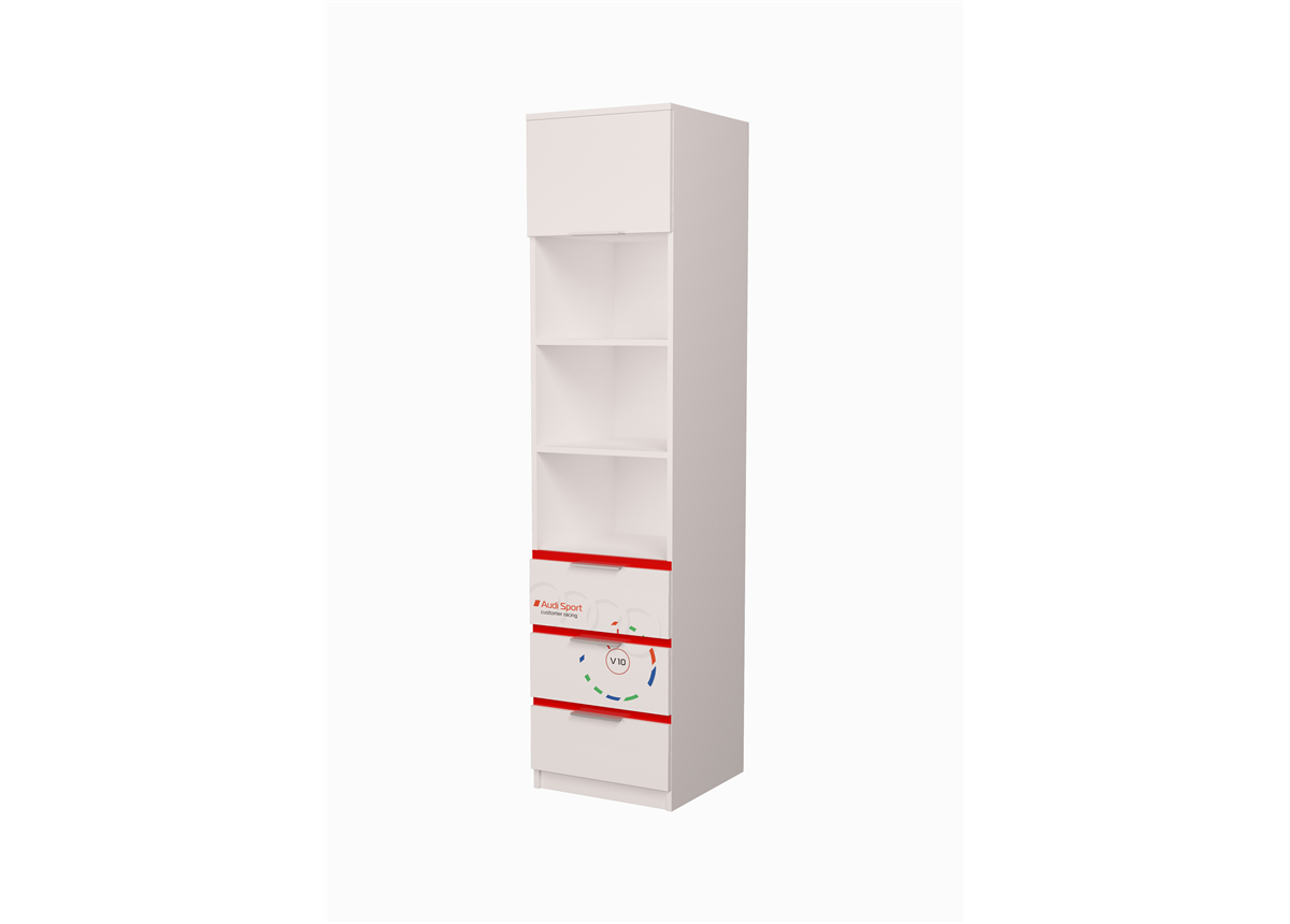 Пенал Ауди с ящиками 1.3 AUTO MebelKon 211x40x50