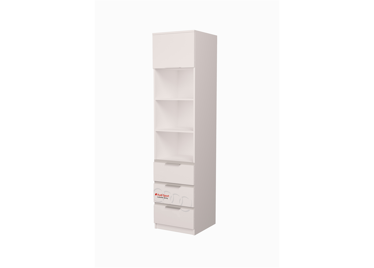 Пенал Ауди с ящиками 2 AUTO MebelKon 211x45x50