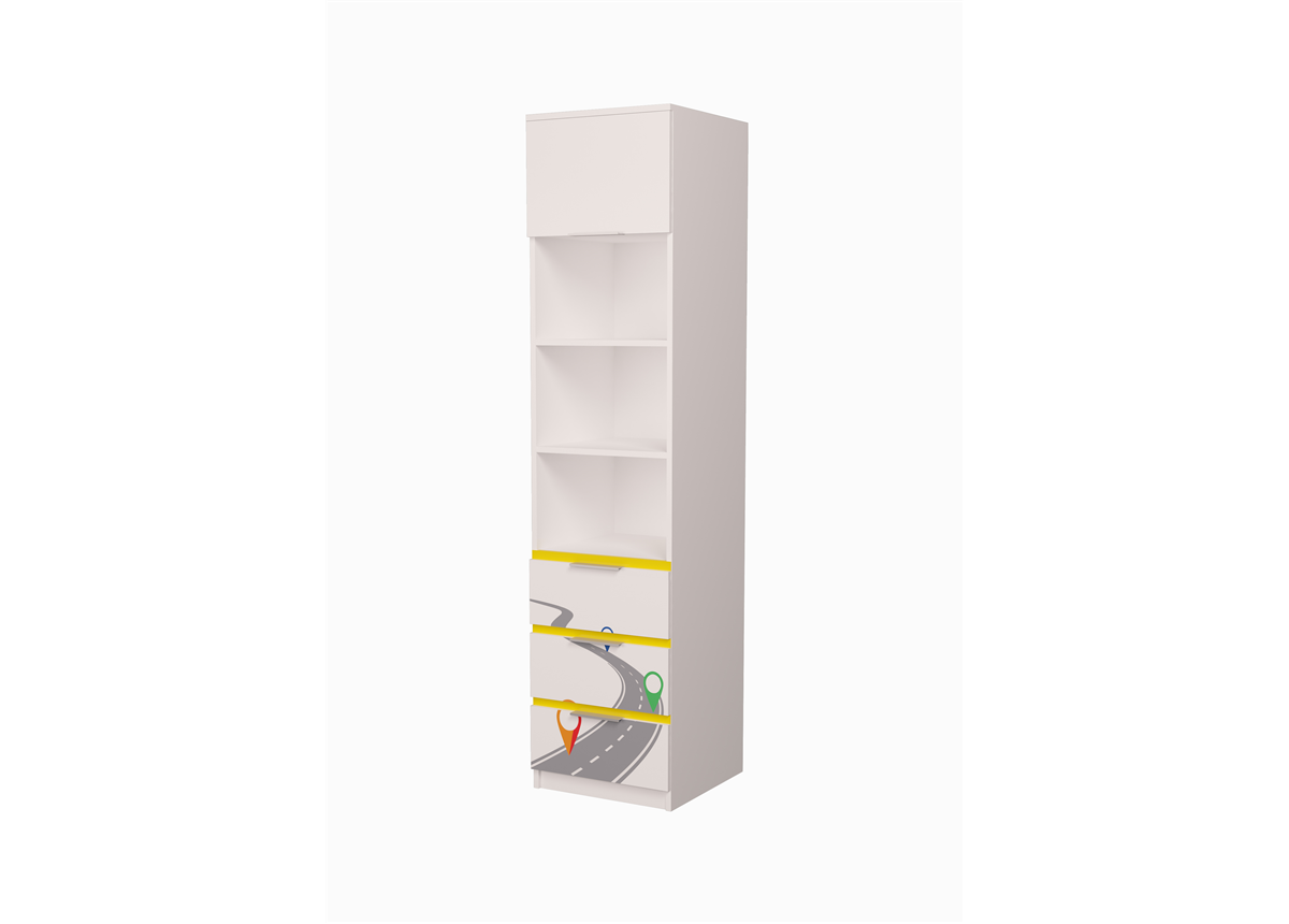 Пенал Ауди с ящиками 3.1 AUTO MebelKon 211x50x50