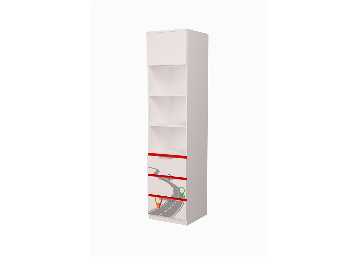 Пенал Ауди с ящиками 3.3 AUTO MebelKon 211x40x50