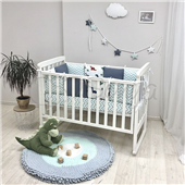 Сменные чехлы для бортиков Baby Design Дино синий Маленькая Соня