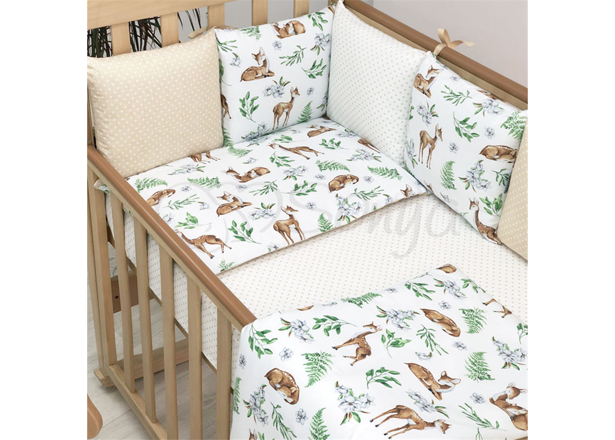 Сменные чехлы для бортиков Baby Design Олени Маленькая Соня