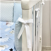 Сменные чехлы для бортиков Baby Design Коты в облаках Маленькая Соня голубой