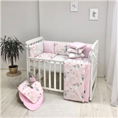 Сменные чехлы для бортиков Baby Design Коты в облаках Маленькая Соня розовый