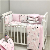 Сменные чехлы для бортиков Baby Design Коты в облаках Маленькая Соня розовый