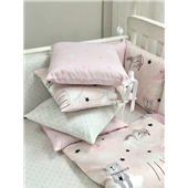 Сменные чехлы для бортиков Baby Design Коты в облаках Маленькая Соня розовый