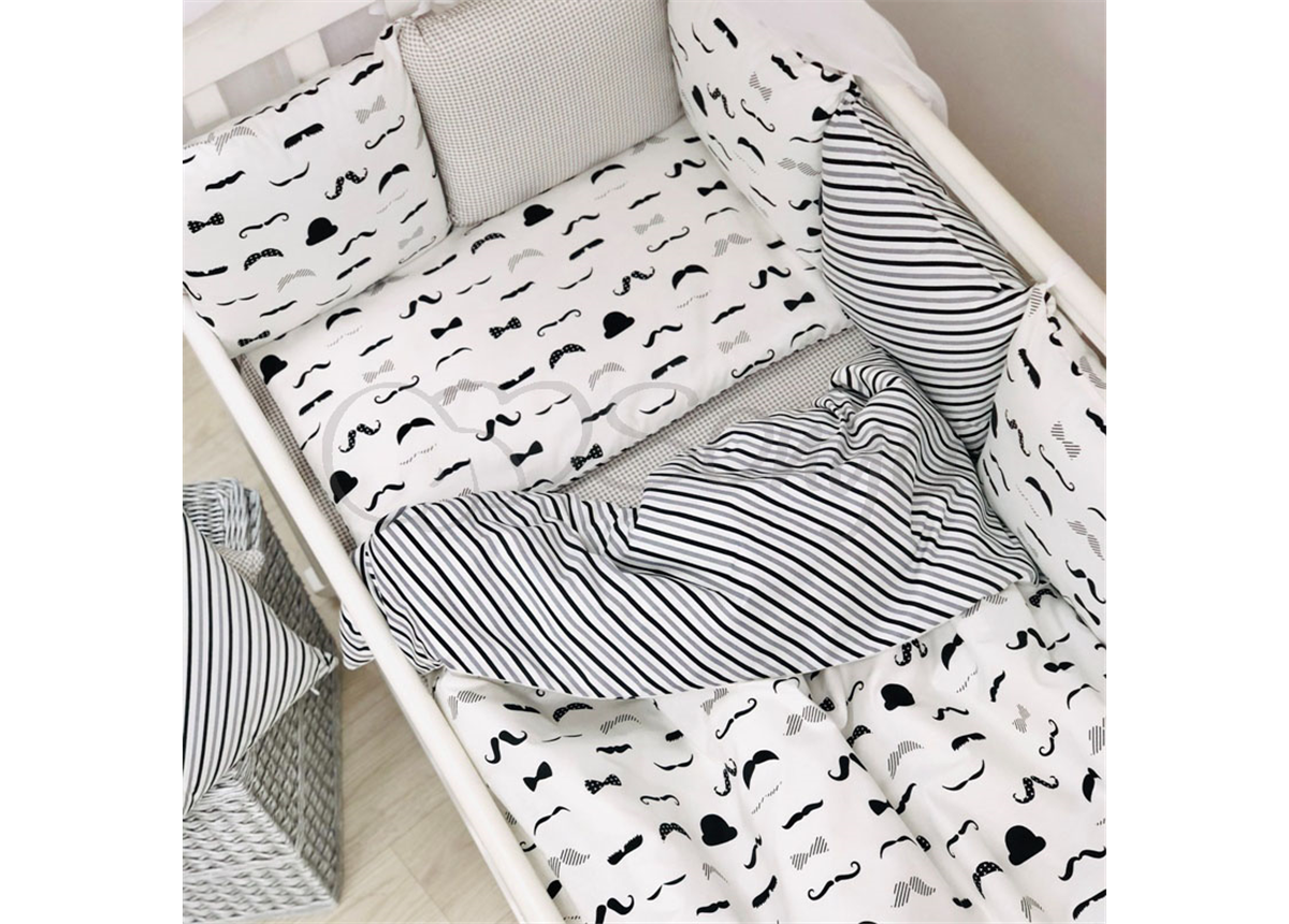 Сменные чехлы для бортиков Baby Design Усы Маленькая Соня