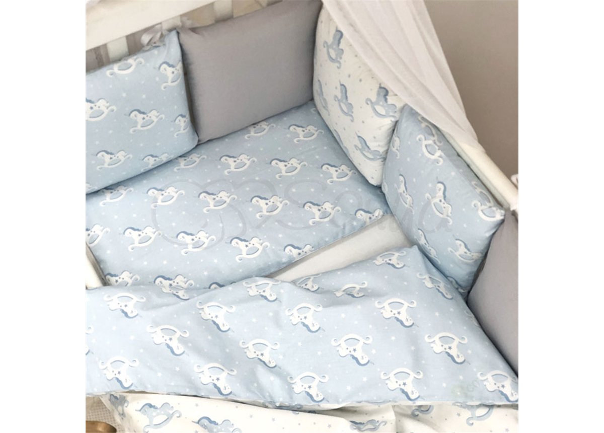 Сменные чехлы для бортиков Baby Design Лошадки Маленькая Соня